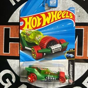 Hot Wheels Green and Red Speedster Toy Car
